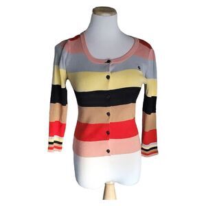 G-Star Raw Correct line  Multi Color Cardigan Sweater Top Knit Womens Small